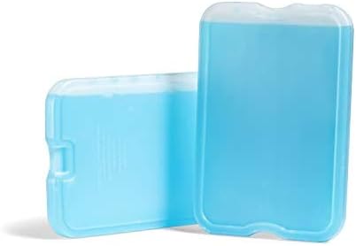 4 Pack XL Slim Ice Packs Quick Freeze Space Saving Reusable Ice Packs for Lunch Boxes or Coolers,
