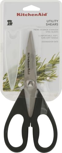 Kitchen Shears with Protective Sheath Durable Stainless Steel Scissors Dishwasher Safe Soft Grip Comfort Handle