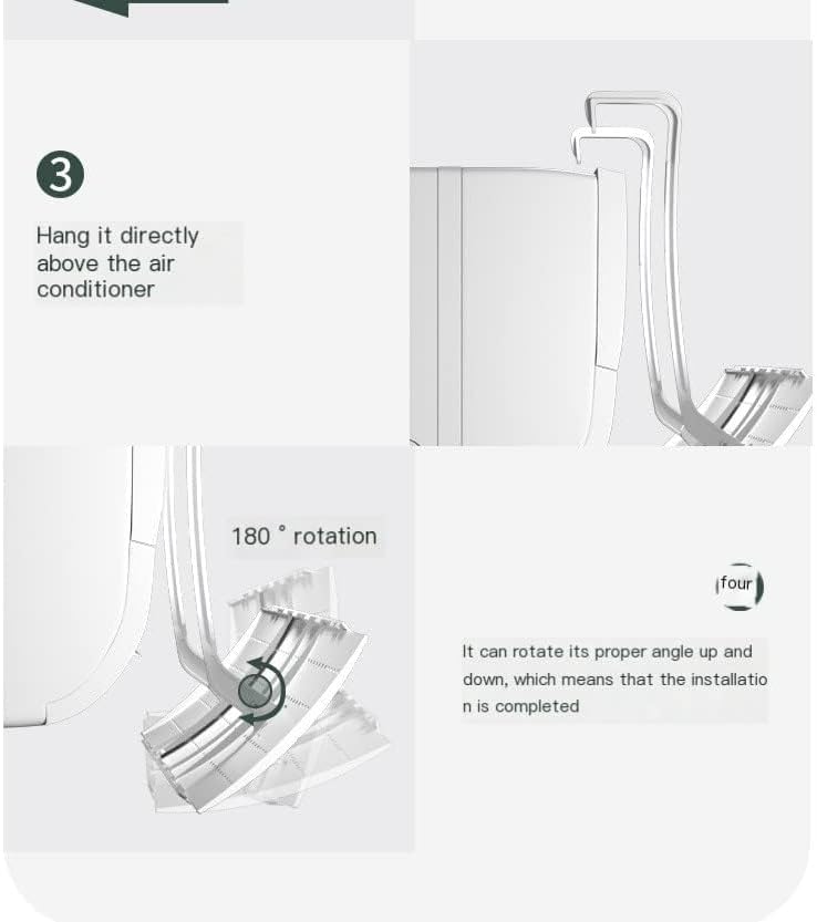 3 In 1 Adjustable Air Conditioner Deflector Universal Retractable Anti Direct Blowing Retractable