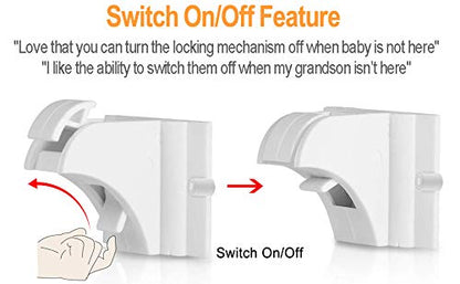 20 Pack Magnetic Cabinet Locks Baby Proofing Children Proof Cupboard Drawers Latches