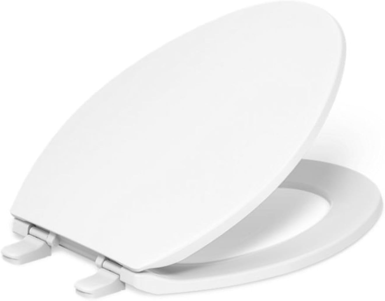 Slow Close Toilet Seat Elongated Toilet Seat Grip Tight Bumpers Quick-Attach Hardware