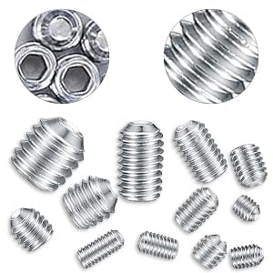 80 pcs Set Screws Set Screws Assortment Kit Grub Screws M3 M4 M5 M6 M8 for Home Repair Repair Furniture Electronic Product