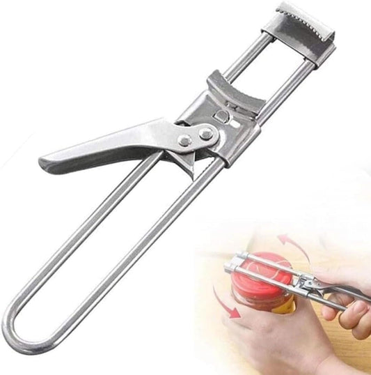 Jar Opener for Weak Hands Adjustable Stainless Steel Can Opener Jar Gripper Tight Lid Opener Kitchen Gadgets