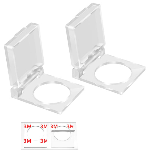 2Pack 16mm Dustproof Safety Push Button Cap Cover Guard Plastic Protector Child Proof