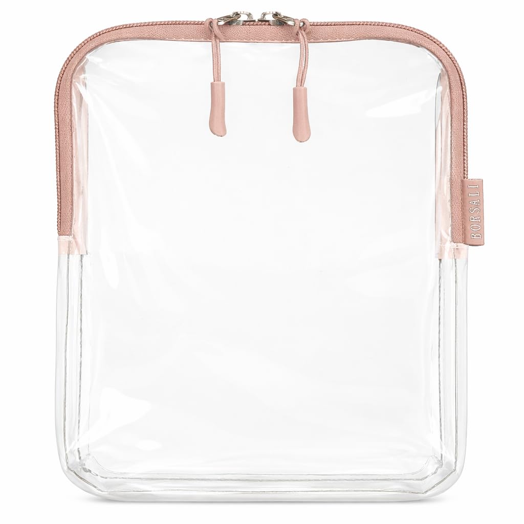 TSA Approved Toiletry Bag Clear Quart Size for 3-1-1 Carry On Travel  Makeup Organizer Cosmetic Pouch