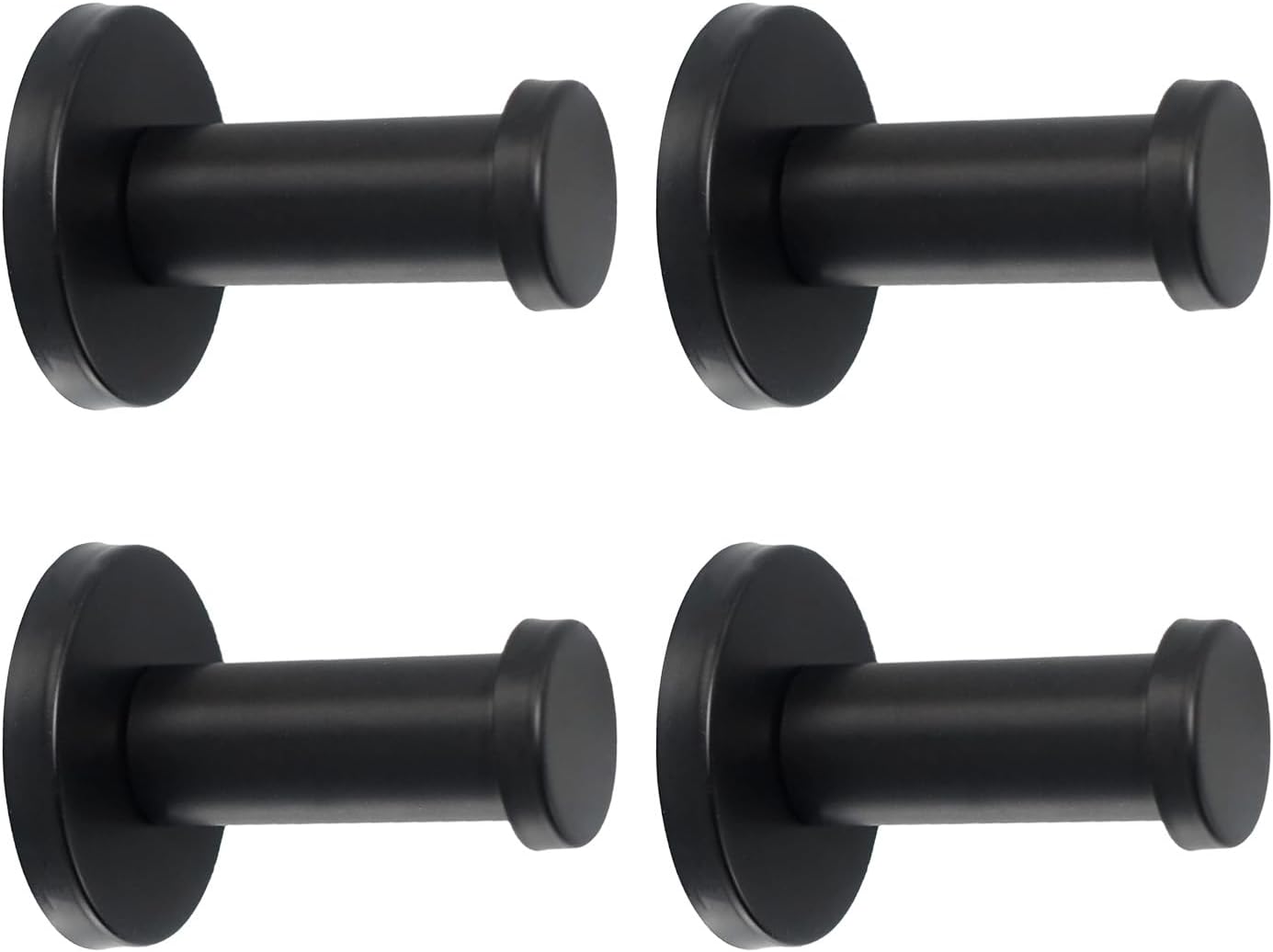 4 Pack Round Coat Hooks Sturdy Wall Mounted Robe Hook SUS 304 Stainless Steel Heavy Duty Clothes Hanger