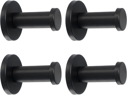 4 Pack Round Coat Hooks Sturdy Wall Mounted Robe Hook SUS 304 Stainless Steel Heavy Duty Clothes Hanger