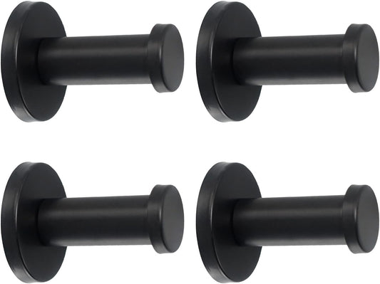 4 Pack Round Coat Hooks Sturdy Wall Mounted Robe Hook SUS 304 Stainless Steel Heavy Duty Clothes Hanger