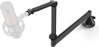 360° Rotatable Microphone Arm Stand Foldable Desk Mic Boom Arm with 3/8" to 5/8" Adapter