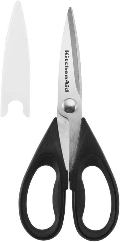 Kitchen Shears with Protective Sheath Durable Stainless Steel Scissors Dishwasher Safe Soft Grip Comfort Handle