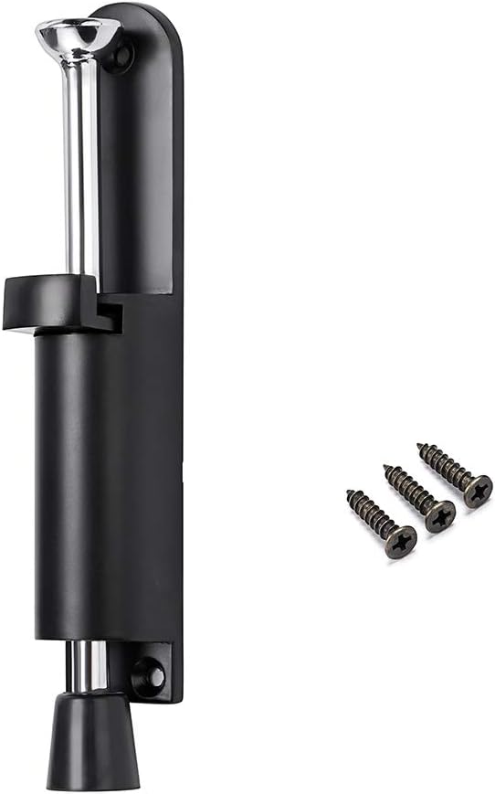 Stainless Steel Easy Step Door Stopper Spring Loaded Telescopic Step On/Off Door Stopper Rubber