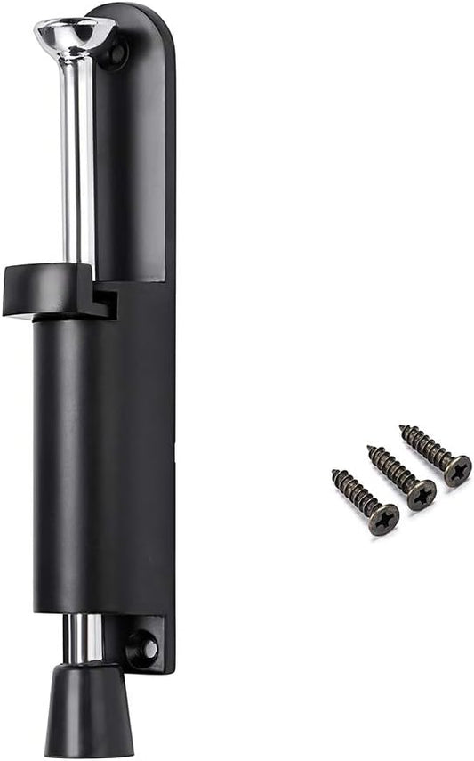 Stainless Steel Easy Step Door Stopper Spring Loaded Telescopic Step On/Off Door Stopper Rubber