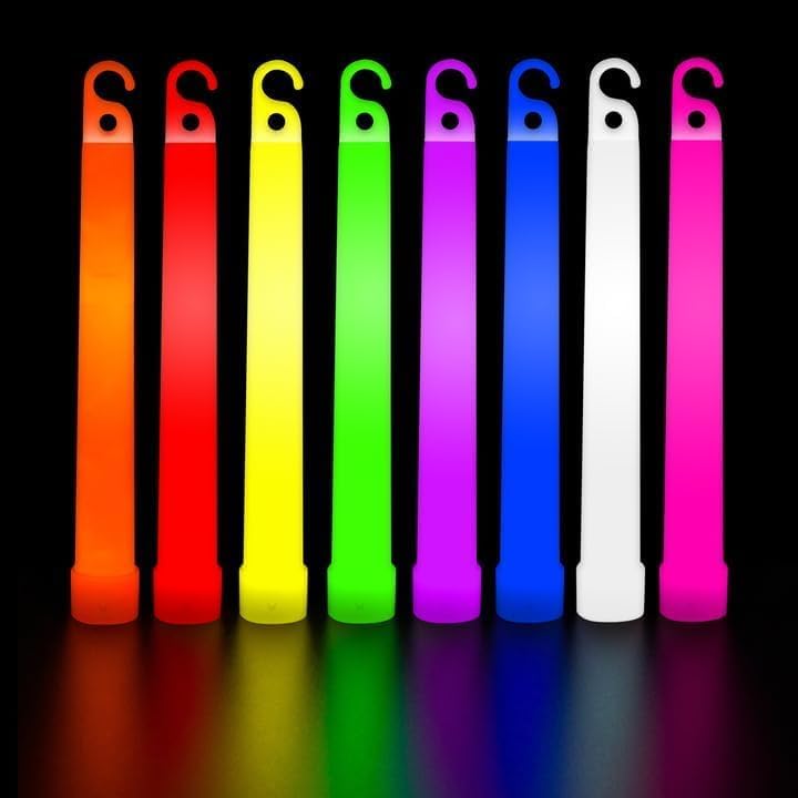 Glow Sticks Party Supplies for Kids and Adults (30pk Assorted)  6 Inch Bulk Glow