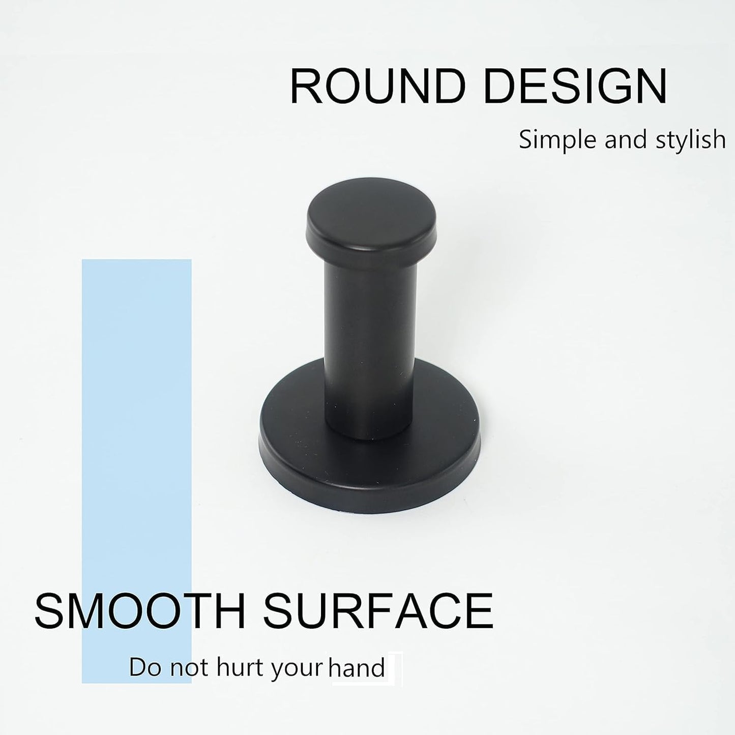 4 Pack Round Coat Hooks Sturdy Wall Mounted Robe Hook SUS 304 Stainless Steel Heavy Duty Clothes Hanger