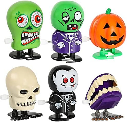 12pcs Halloween Wind Up Toys Assortment for Kids Halloween Party Favors Treat