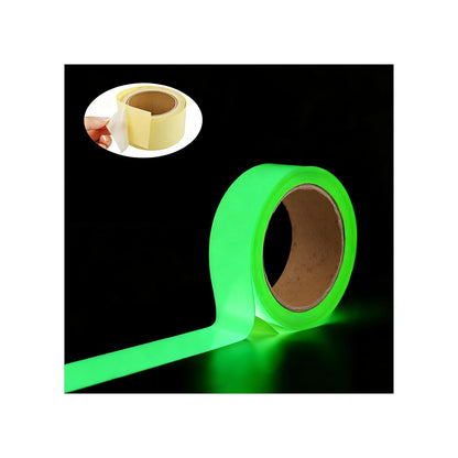 Glow in The Dark Tape 33 ft x 0.5 inch Green High Bright Luminous Tape Sticker Removeble Waterproof