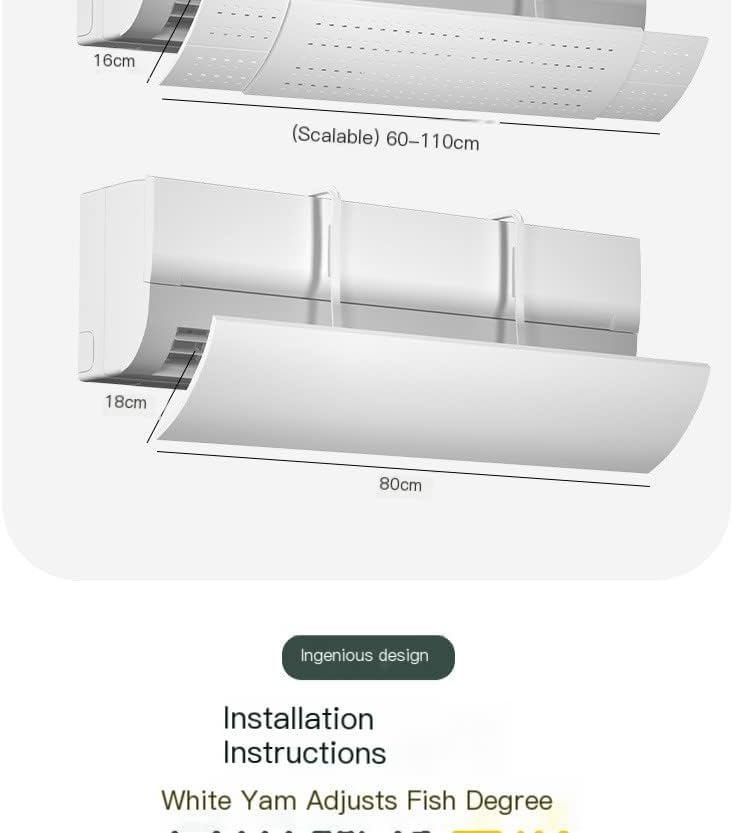 3 In 1 Adjustable Air Conditioner Deflector Universal Retractable Anti Direct Blowing Retractable