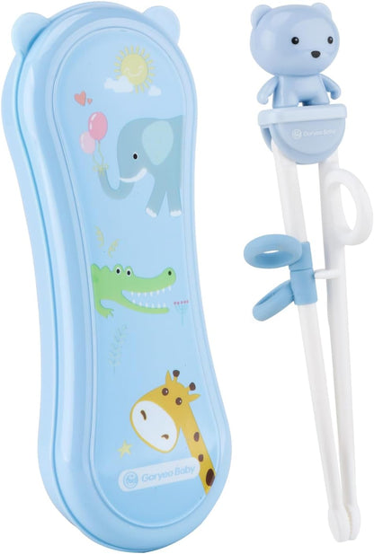 Kids Chopsticks Use Completely Harmless Material Anti-dislocation Buckle Design Includes Portable Box
