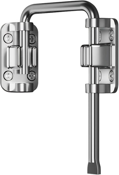 Patio Sliding Door Loop Lock 2-3/8 Inch U-Shaped Latch Hook Lock for Window Barn Garden Fence