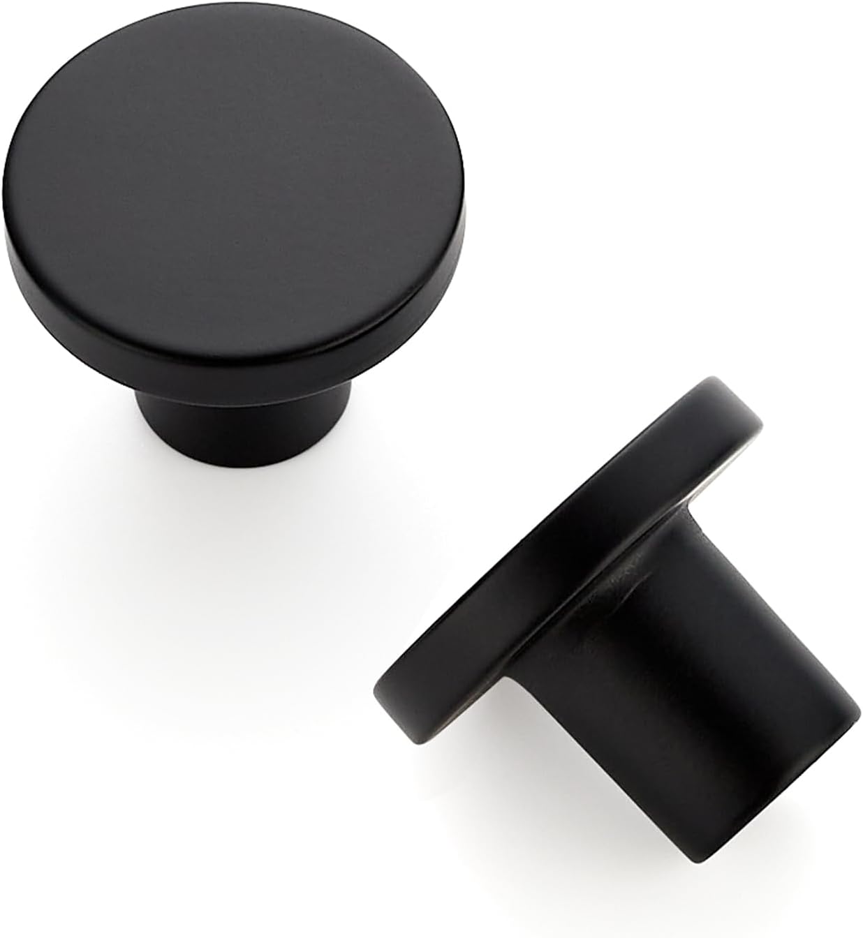 10 Pack Cabinet Knobs Black Kitchen Cabinet Knobs Round Dresser Drawer Pulls Closet Door Pulls
