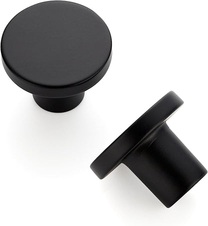 10 Pack Cabinet Knobs Black Kitchen Cabinet Knobs Round Dresser Drawer Pulls Closet Door Pulls