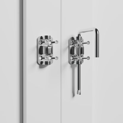 Patio Sliding Door Loop Lock 2-3/8 Inch U-Shaped Latch Hook Lock for Window Barn Garden Fence