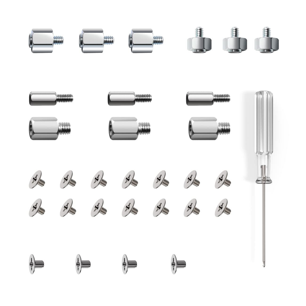 M.2 Standoff and Mounting Screws for Asus ASRock Gigabyte MSI Motherboard & Nvme SSD, for Laptop PC Repair