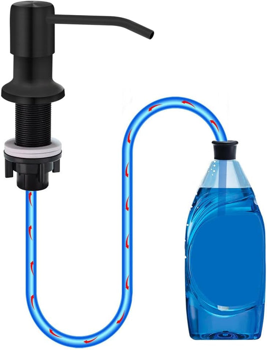 Soap Dispenser for Kitchen Sink Countertop Soap Dispenser Pump 47" Silicone Extension Tube Connect