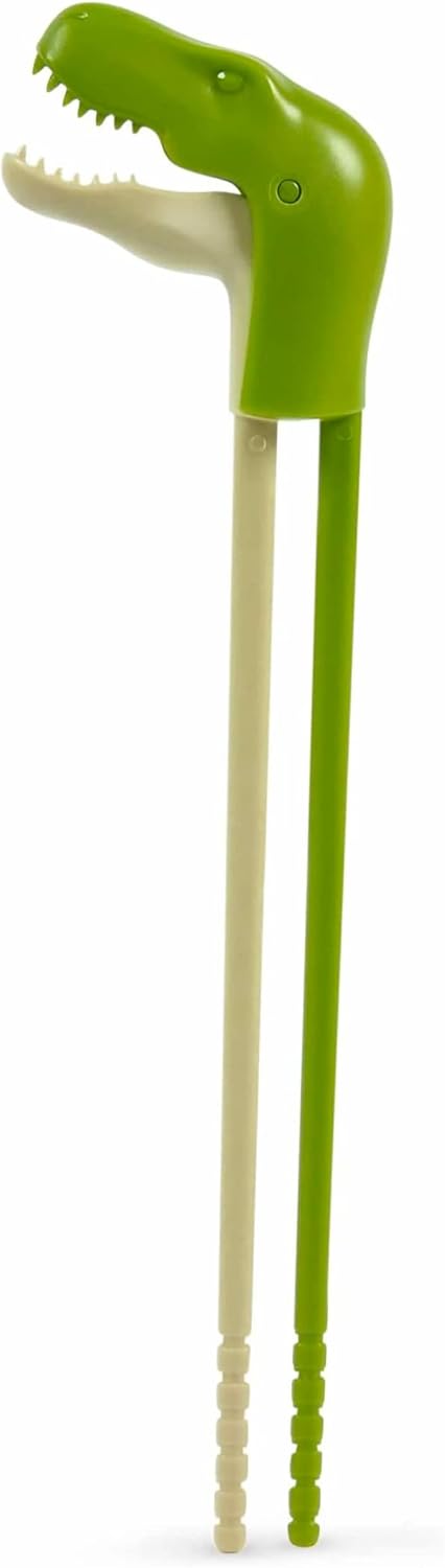 T-Rex Dinosaur Picky Eater Solutions Beginner Kids Reusable Chopsticks  Animated Interactive