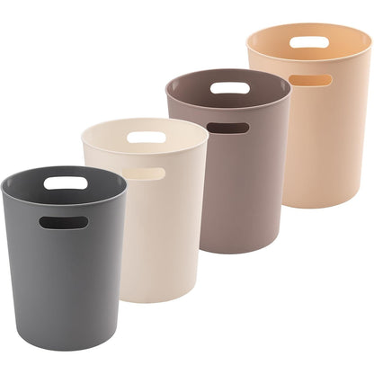 4 Pack Small Trash Can for Bathroom 3 Gallon/12-Liter Wastebasket Round Plastic Garbage Container Bin