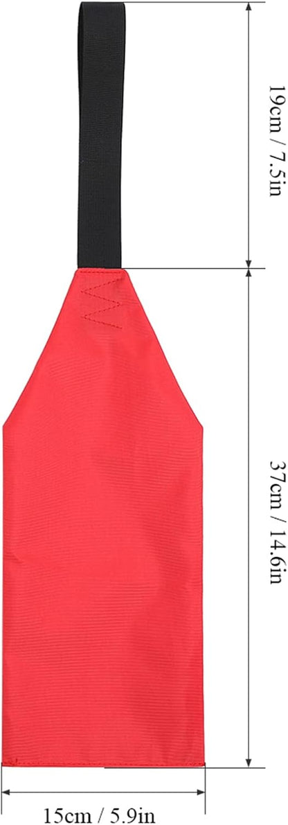 Safety Warning Flag for Kayak Canoes SUP Towing Warning Flag Trailer Flag Travel Flag with Webbing