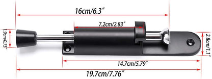 Stainless Steel Easy Step Door Stopper Spring Loaded Telescopic Step On/Off Door Stopper Rubber