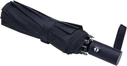 Umbrella Windproof Compact Collapsible Light Automatic Strong and Portable Wind Resistant Folding