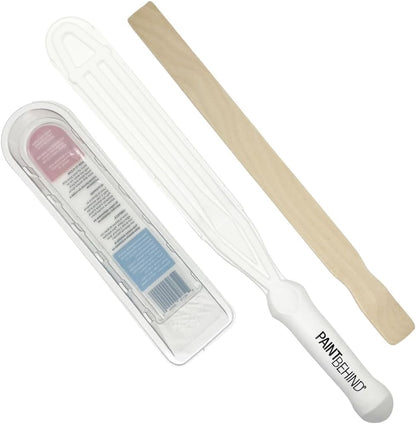 16 in L x 12 in W x 19 in H Nylon Tool w/Paint Stir Stick Easily Hard to Reach Areas, Flat Paint Brush