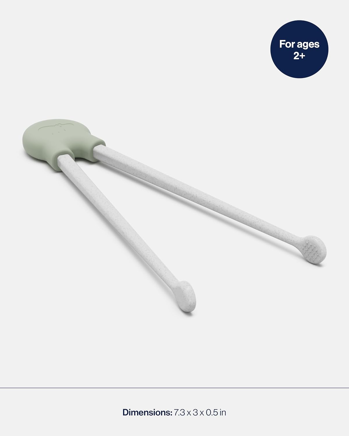 Set of 2 Training Chopsticks Made of Silicone and Eco-Friendly Wheat Straw PP  Ages 2 Years And Up
