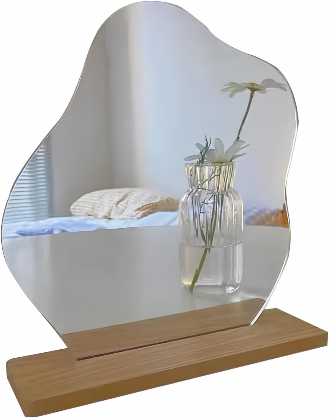 Aesthetic Room Decor Desk Mirror Decorative Locker and Table Frameless Cloud-Shaped