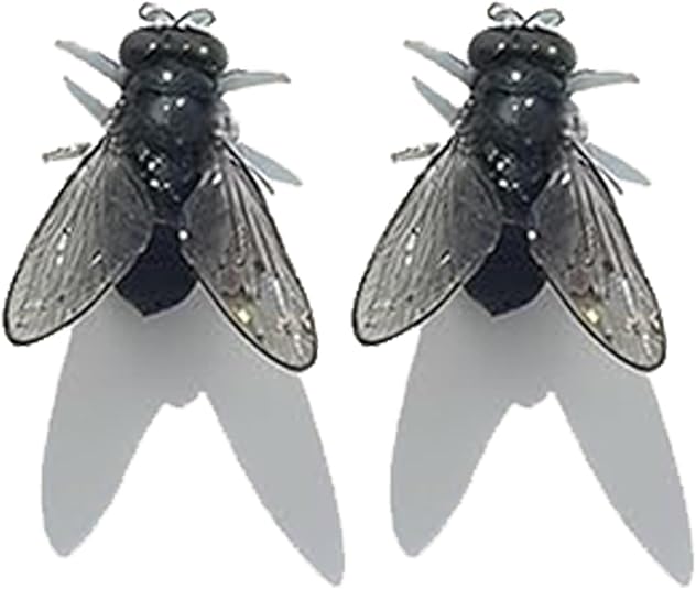 Fly Earrings Simulation Mini Personalized Black Fly Studs Earring Prank Simulated Animal Earrings