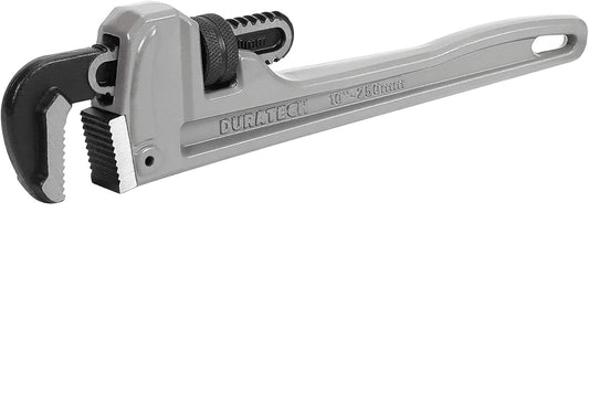 10 inch Heavy Duty Aluminum Straight Pipe Wrench Adjustable Plumbing Wrench Drop Forged