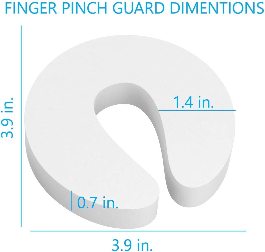 Door Pinch Guard and Door Slam Stopper 6pk. Use Safety Door Guard Made of Soft Foam