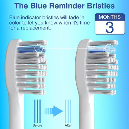 Replacement Brush Heads Compatible with WaterPik Sonic Fusion 2.0 Flossing Toothbrush