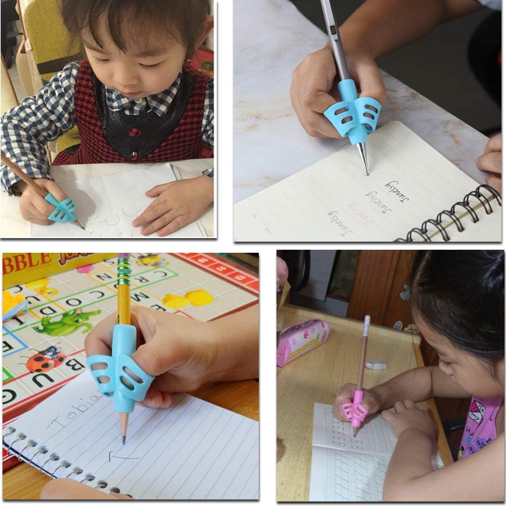 3 PCS Handwriting Pencil gripper Pencil Holder Posture Correction Training Writing AIDS for preschooler Kids toddler
