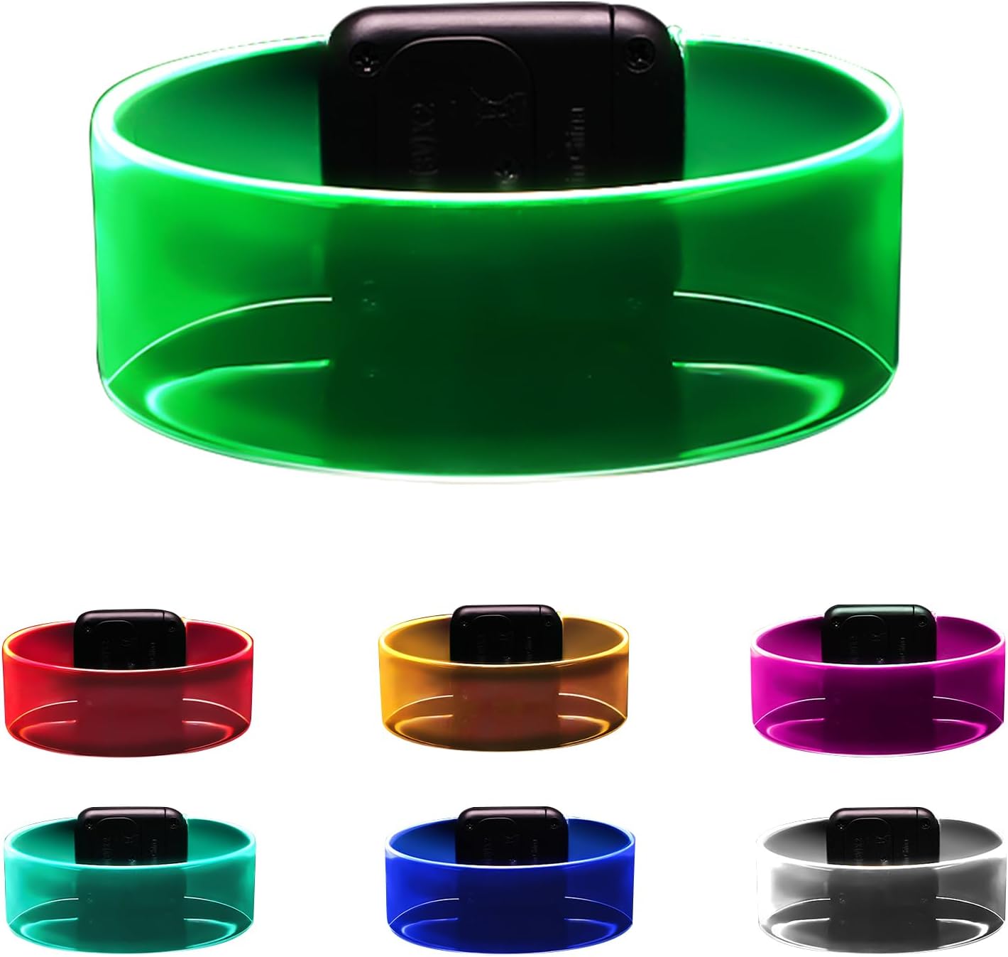 Led Light Up Bracelets with Clasp Glow in the Dark Party Supplies Neon Rave Accessories Cool
