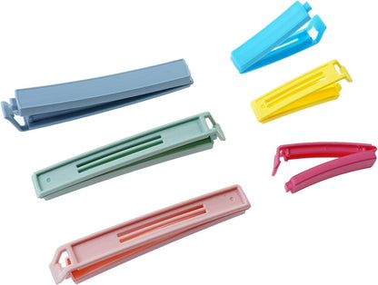 32 PCS Plastic Chip Clips for Food Packages Curved Design Sealing Bag Clips for Food Kitchen