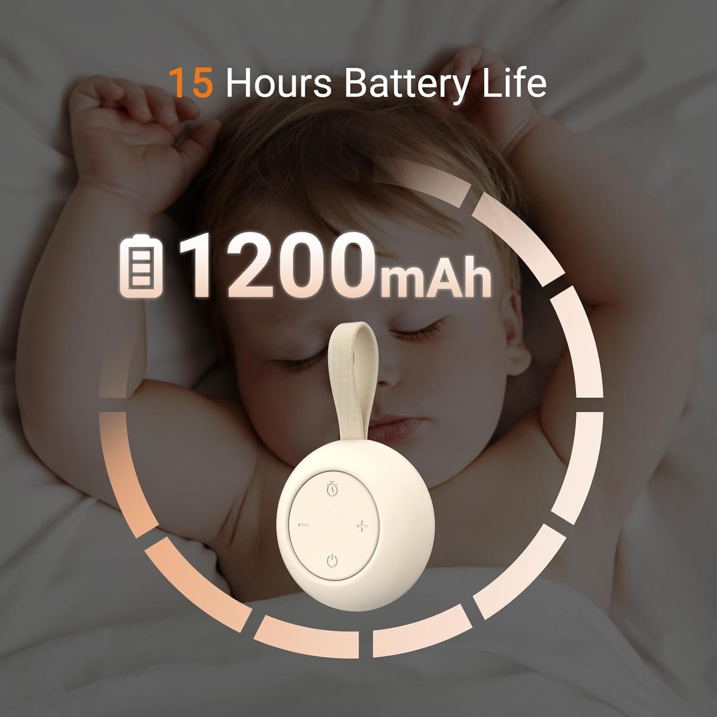 Baby Sound Machine White Noise for Babies Kids Adults Timer Function 12 Soothing Sounds