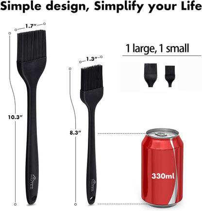Heat Resistasnt Basting Brushes BPA Free Silicone Pastry Brush Spread Oil Butter Sauce Marinades for BBQ Grill Barbecue