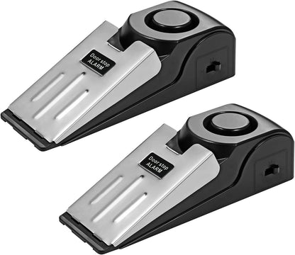 2 Pack 120 dB Door Stopper Wedge Door Stops Alarm Great for Traveling Hotel Home Security