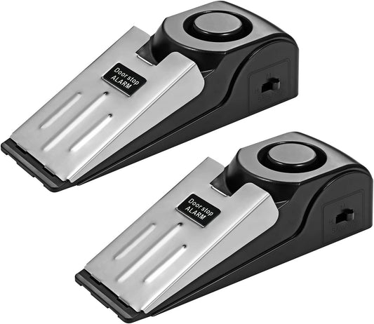 2 Pack 120 dB Door Stopper Wedge Door Stops Alarm Great for Traveling Hotel Home Security