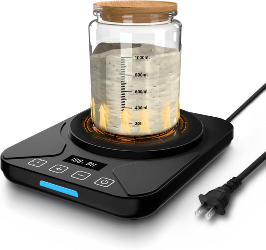 Starter Warmer Mat 24H Timer Precise 1°F Thermostat Control (70-100°F)  Smart Memory Warming