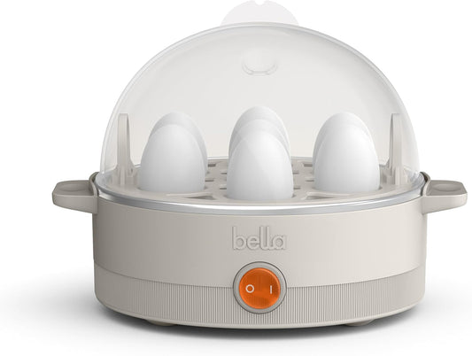 Electric Egg Cooker 7 Eggs Capacity Tray Single Stack for Poached, Scrambled Hard Medium & Soft