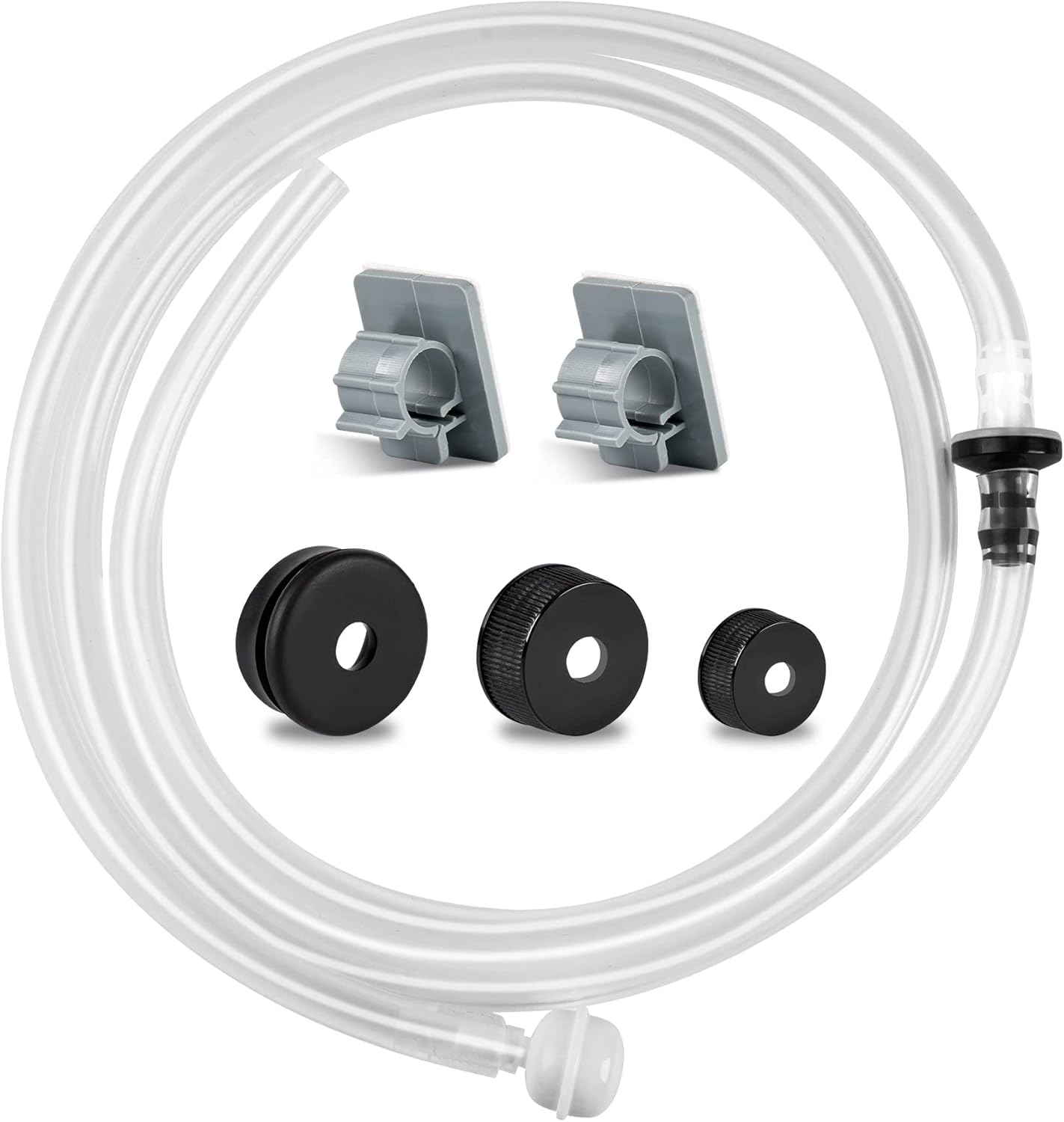 Under Sink Dish Soap Dispenser with 47" Tube Hose and Check Valve for Prevent Backflow Countertop